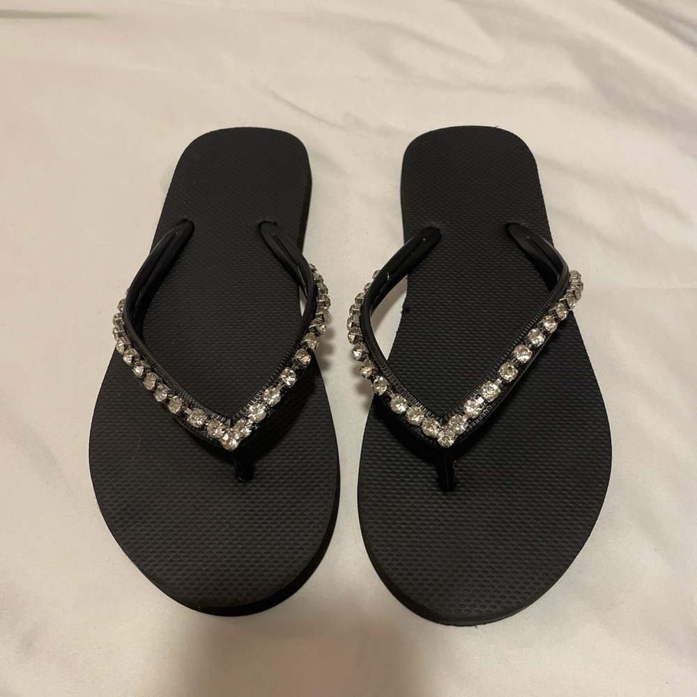 Shade and shore rhinestone sandals💗